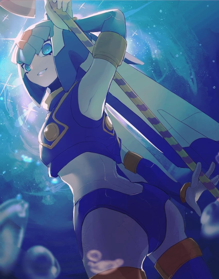 fairy leviathan (mega man and 2 more) drawn by lemon_inu