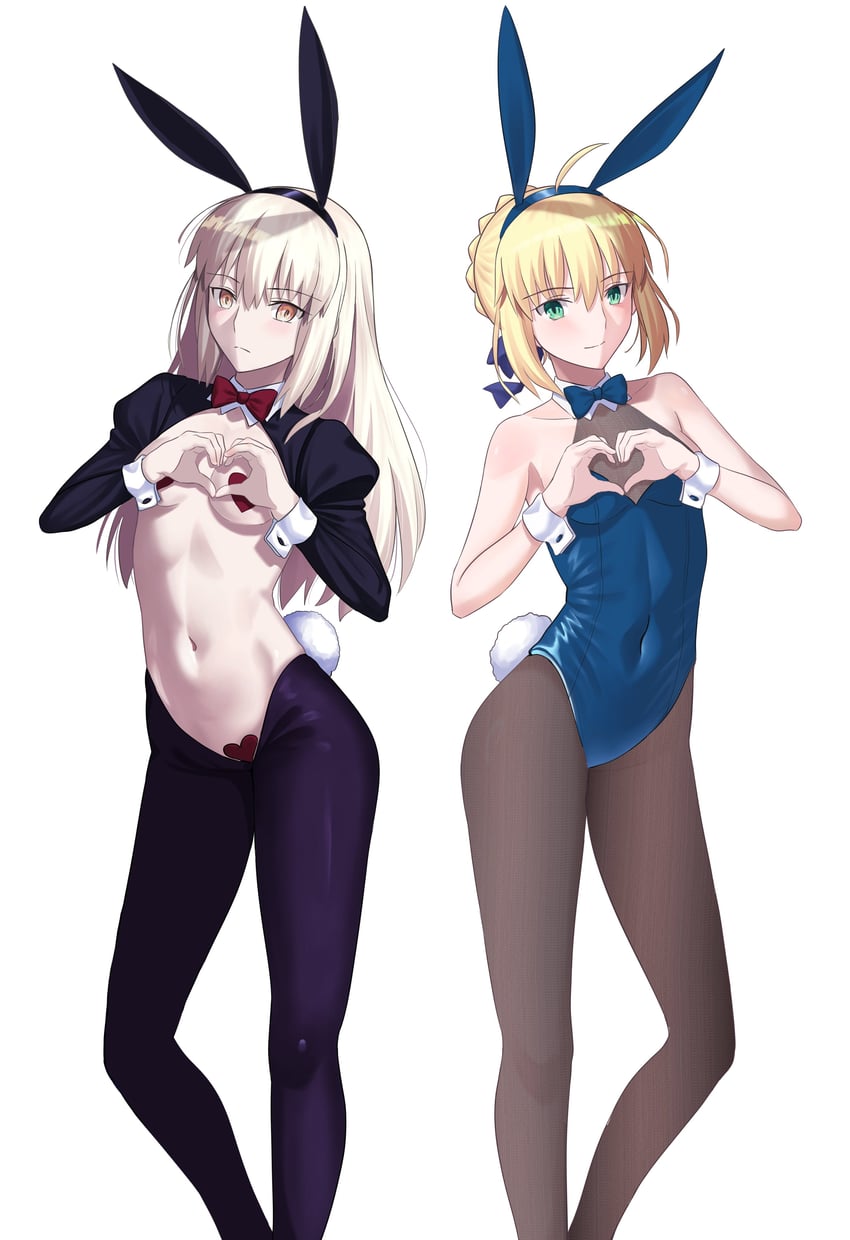 artoria pendragon, saber, and saber alter (fate and 1 more) drawn by longdq3008