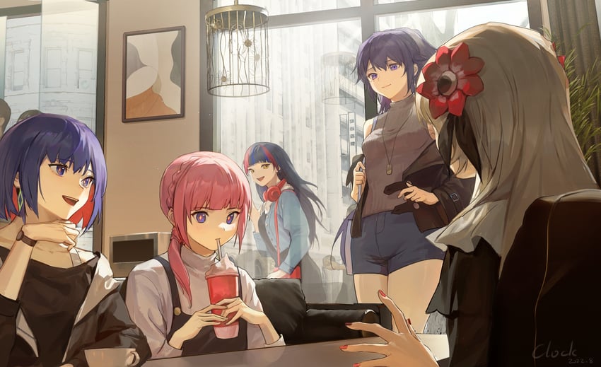 isekaijoucho, kaf, rim, koko, and harusaruhi (kamitsubaki studio) drawn by zhongmu