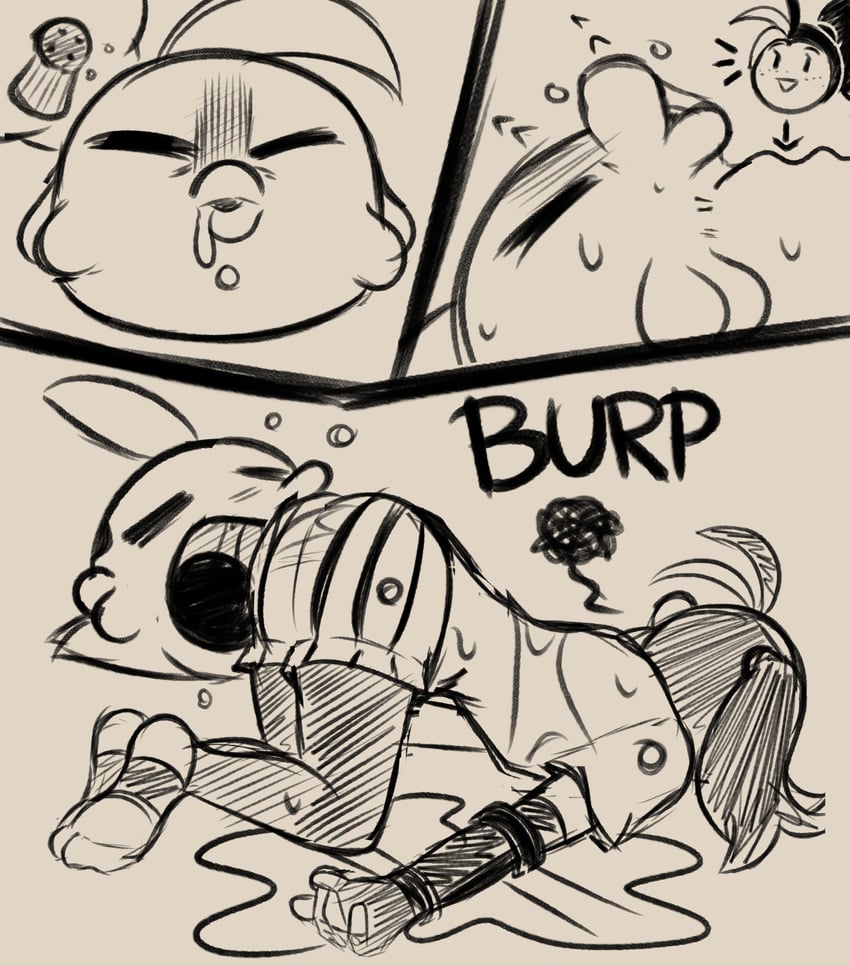 nemona and gulpin (pokemon and 1 more) drawn by mintytoid
