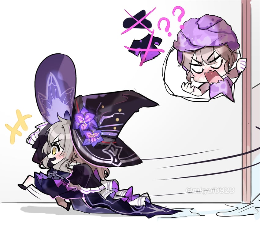 trailblazer, stelle, herta, and the herta (honkai and 1 more) drawn by shitsu_(kurikaesi)