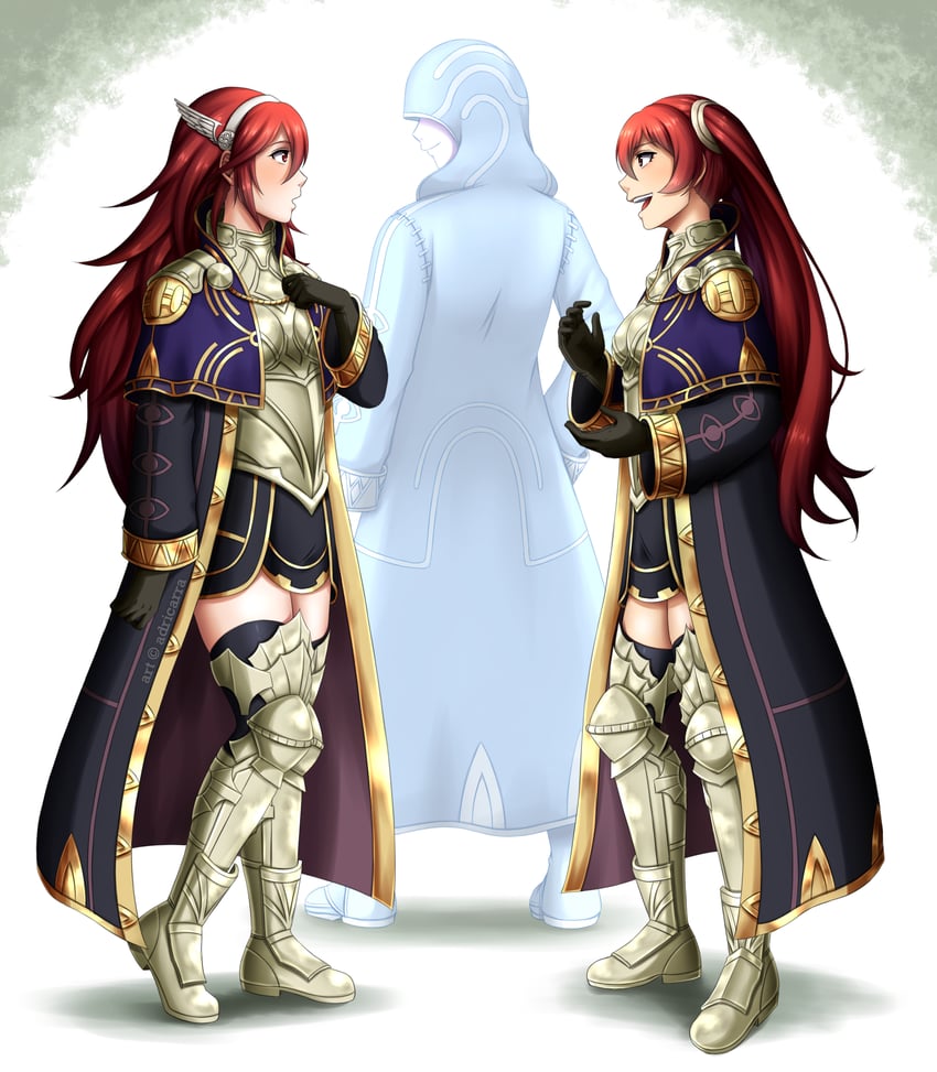 male robin, selena, and caeldori (fire emblem and 3 more) drawn by adricarra