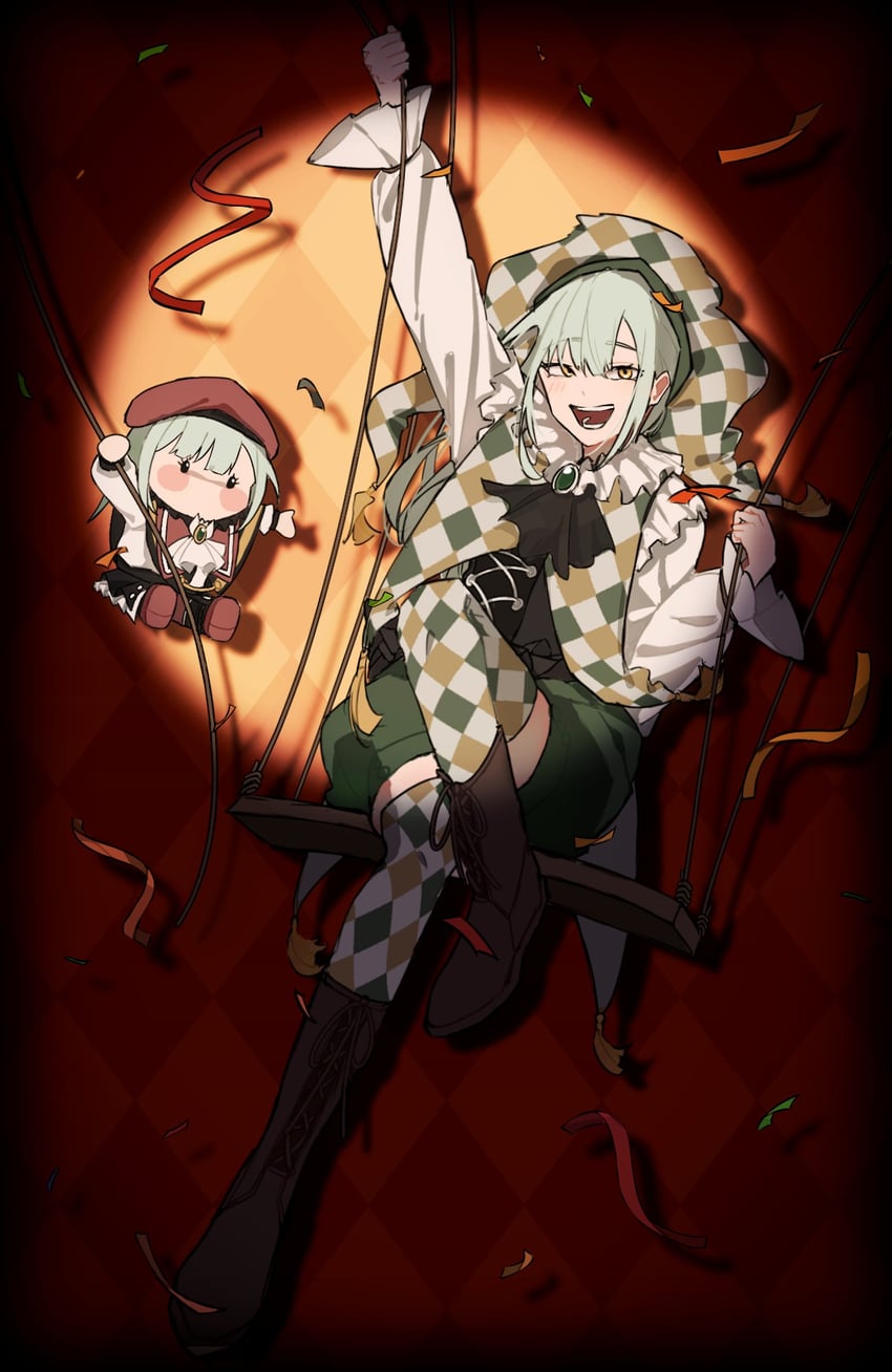 wakaba mutsumi and mortis (bang dream! and 1 more) drawn by chiaki_(cki121_cc)