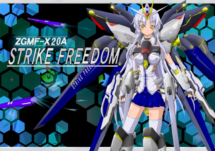 strike freedom gundam (gundam and 1 more) drawn by uripon
