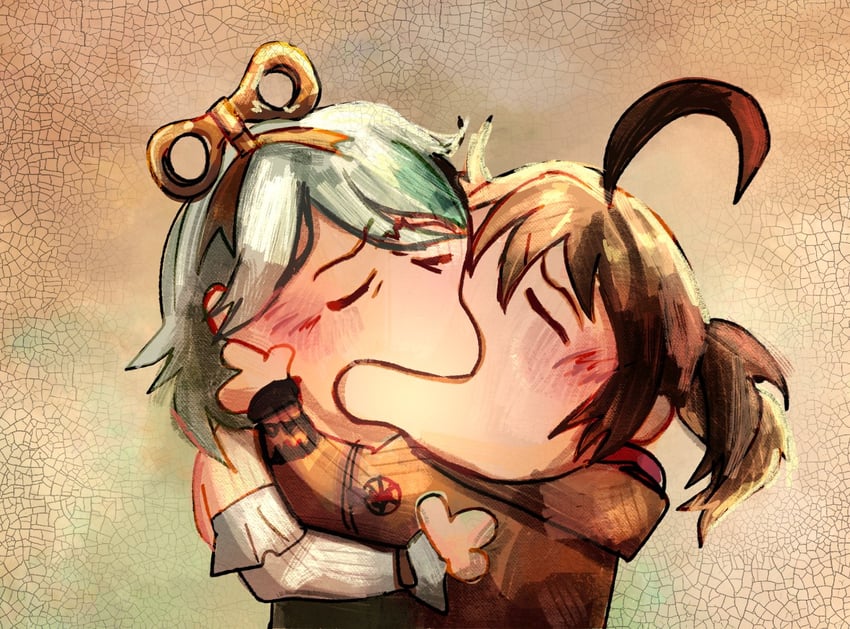 gigi murin and cecilia immergreen (hololive and 1 more) drawn by miku_(mikururun)