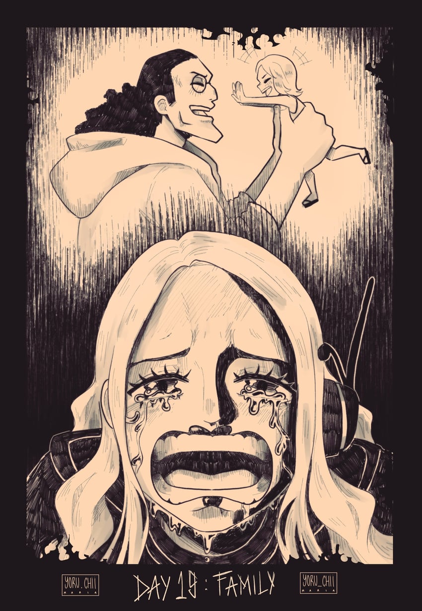 jewelry bonney and bartholomew kuma (one piece) drawn by maria_(yoru_chii)