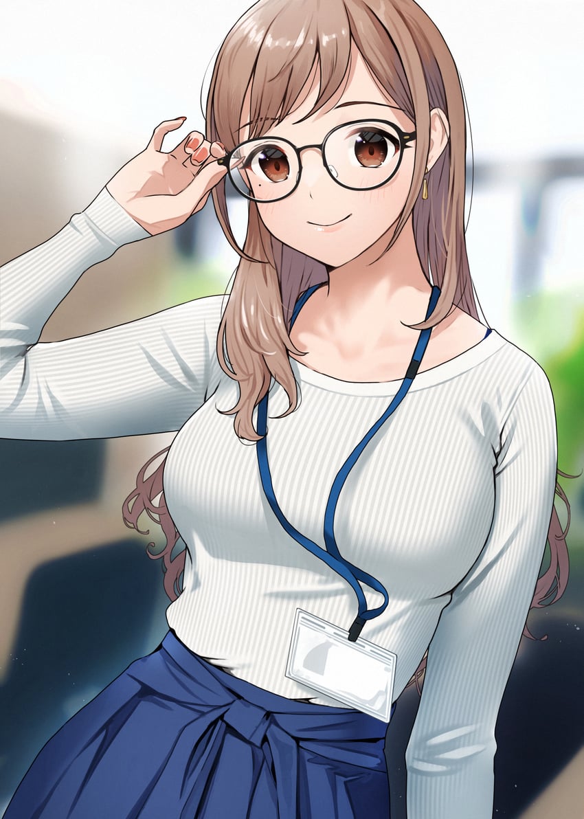 akaori umeka (kaisha no senpai akaori-san) drawn by doushimasho