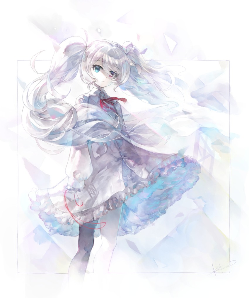 hatsune miku and 25-ji miku (vocaloid and 1 more) drawn by kei_(keigarou)