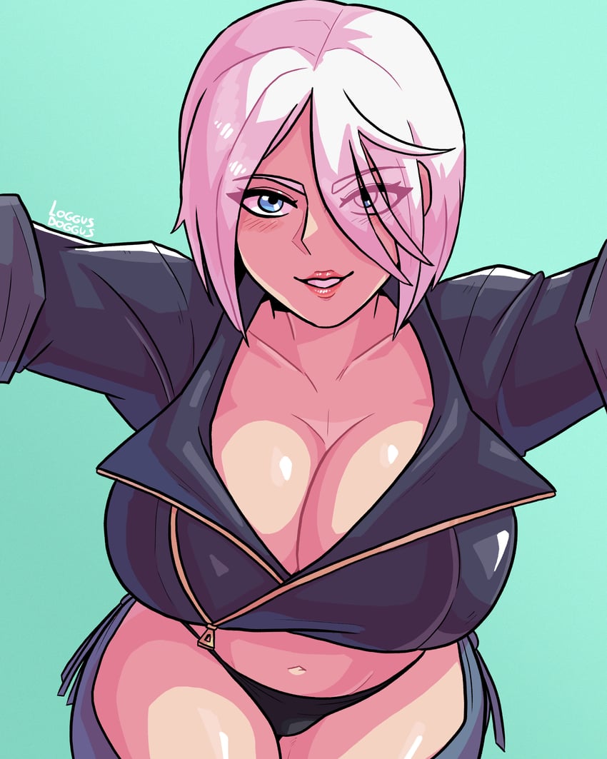 angel (the king of fighters and 1 more) drawn by log_dog
