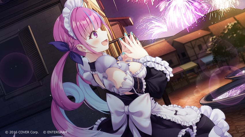minato aqua (hololive and 1 more) drawn by hanekoto