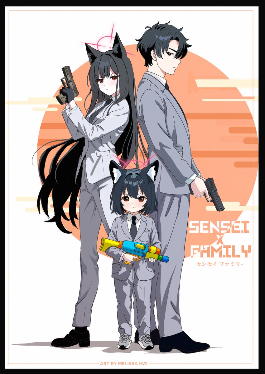 sensei and yukino (blue archive and 1 more) drawn by melissa_v2