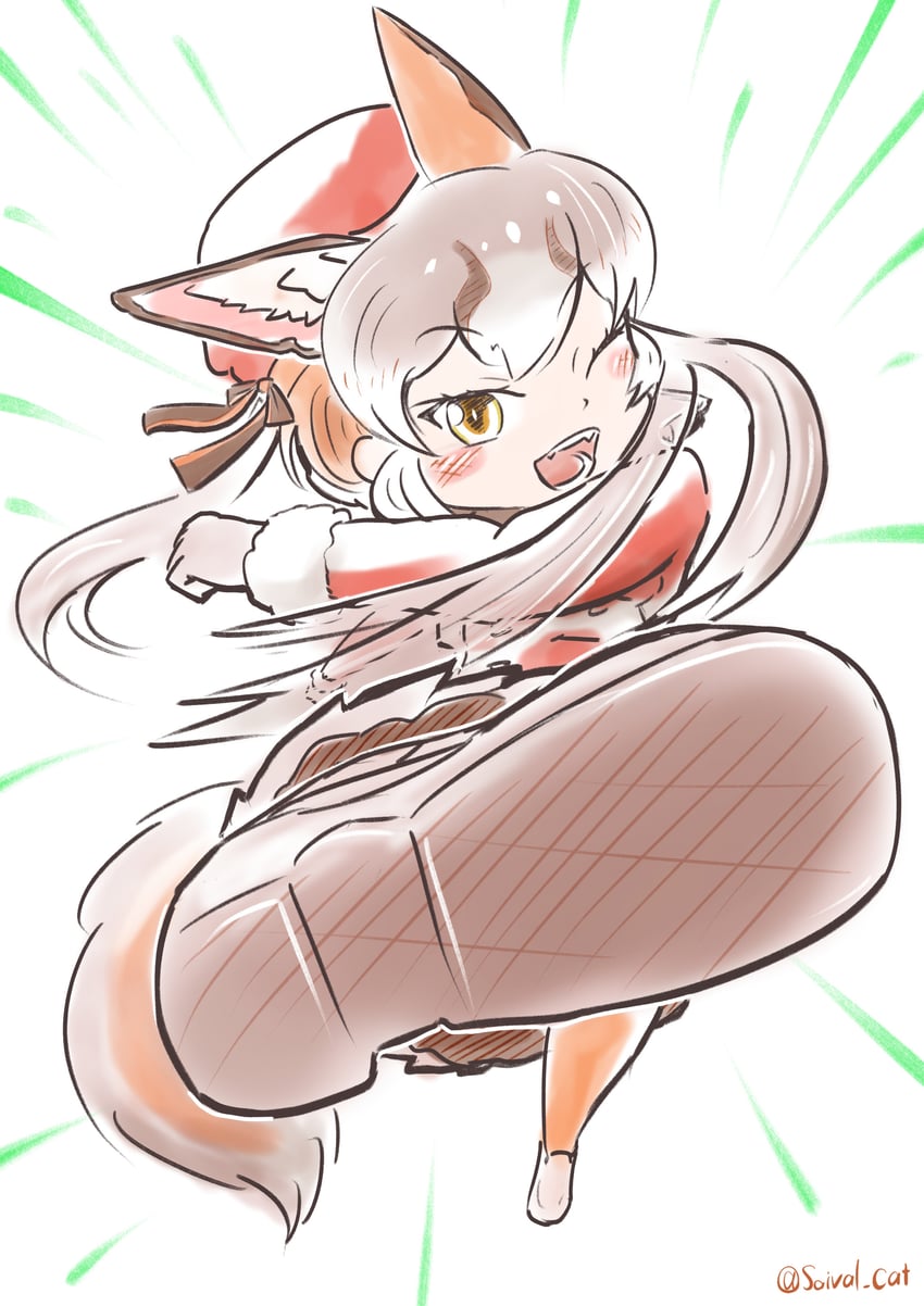 island fox (kemono friends and 1 more) drawn by saival_cat