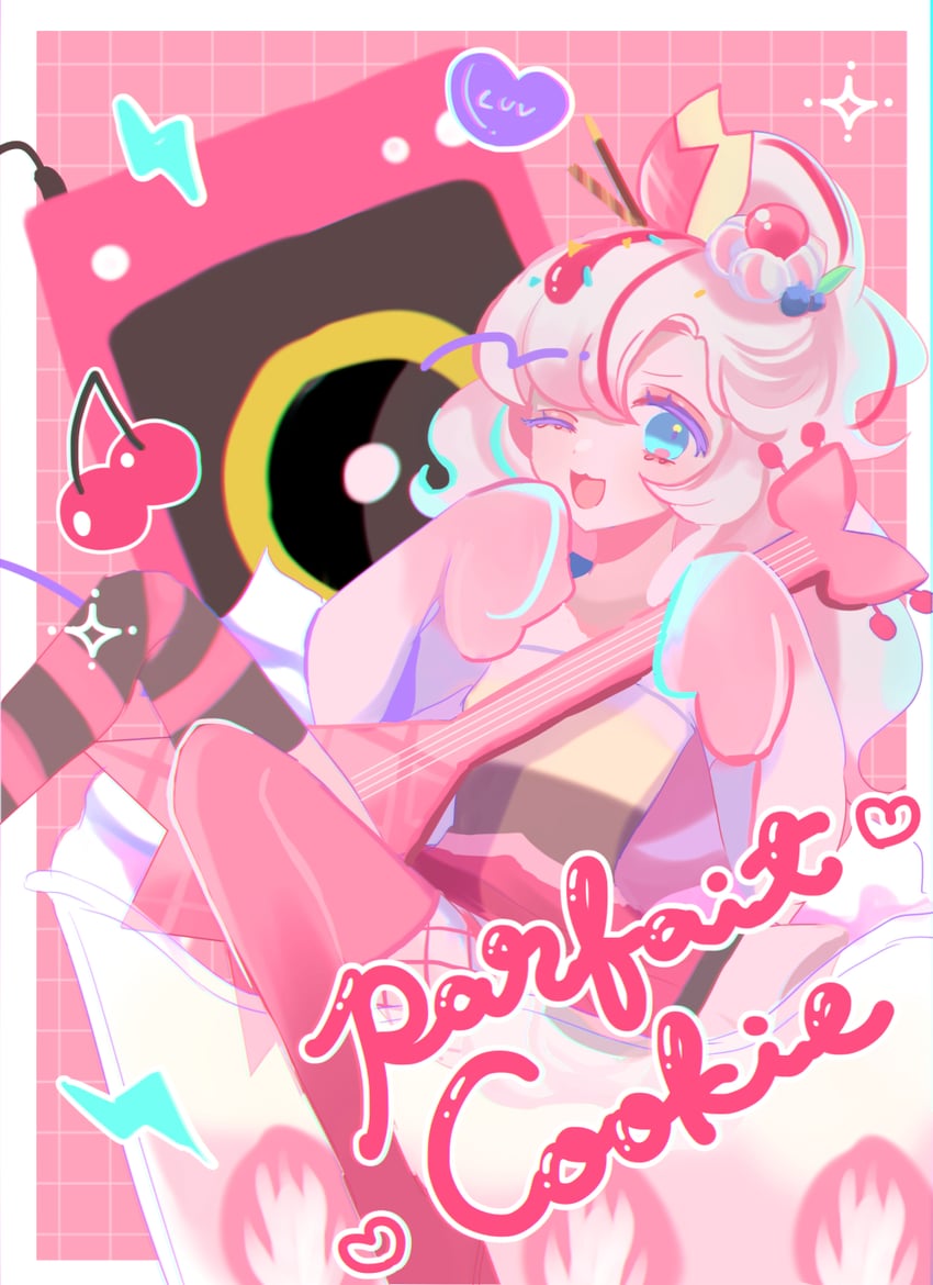 parfait cookie (cookie run and 1 more) drawn by mamimumemo