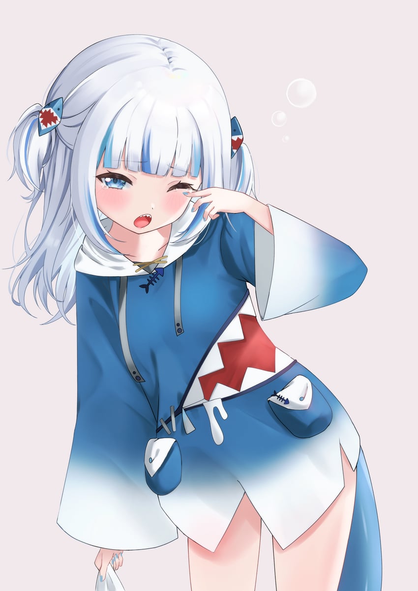 gawr gura (hololive and 1 more) drawn by 4kimizuki