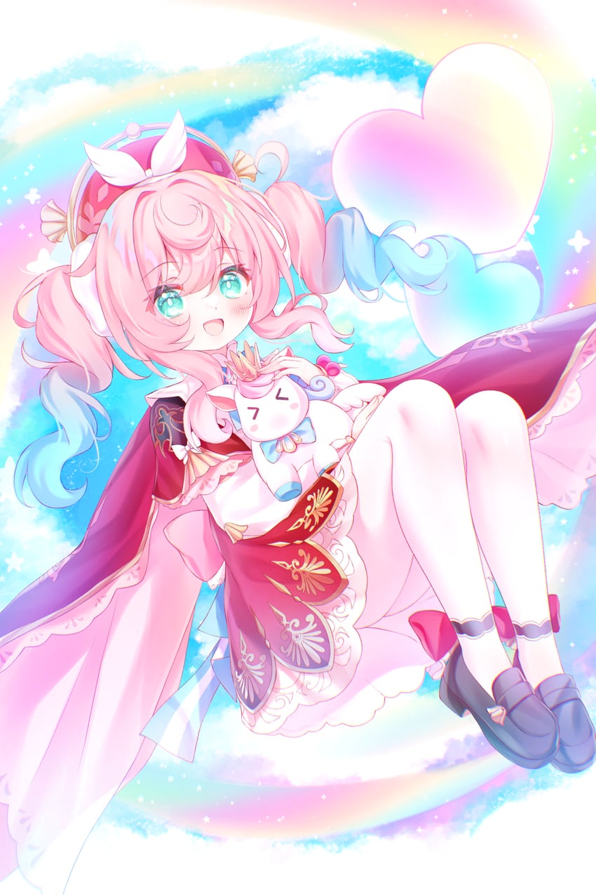 hyacine and little ica (honkai and 1 more) drawn by yottacc
