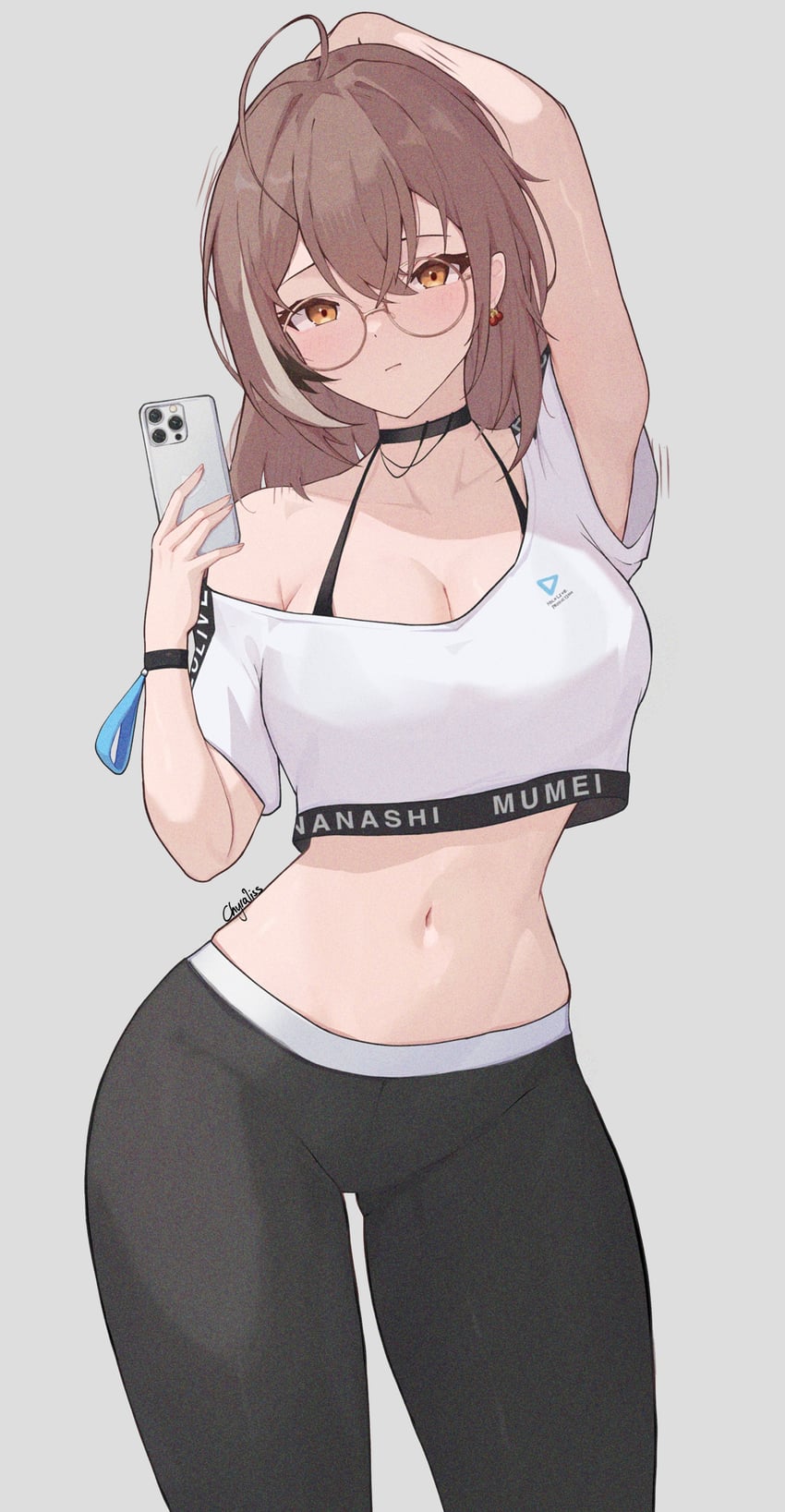 nanashi mumei (hololive and 1 more) drawn by chyraliss