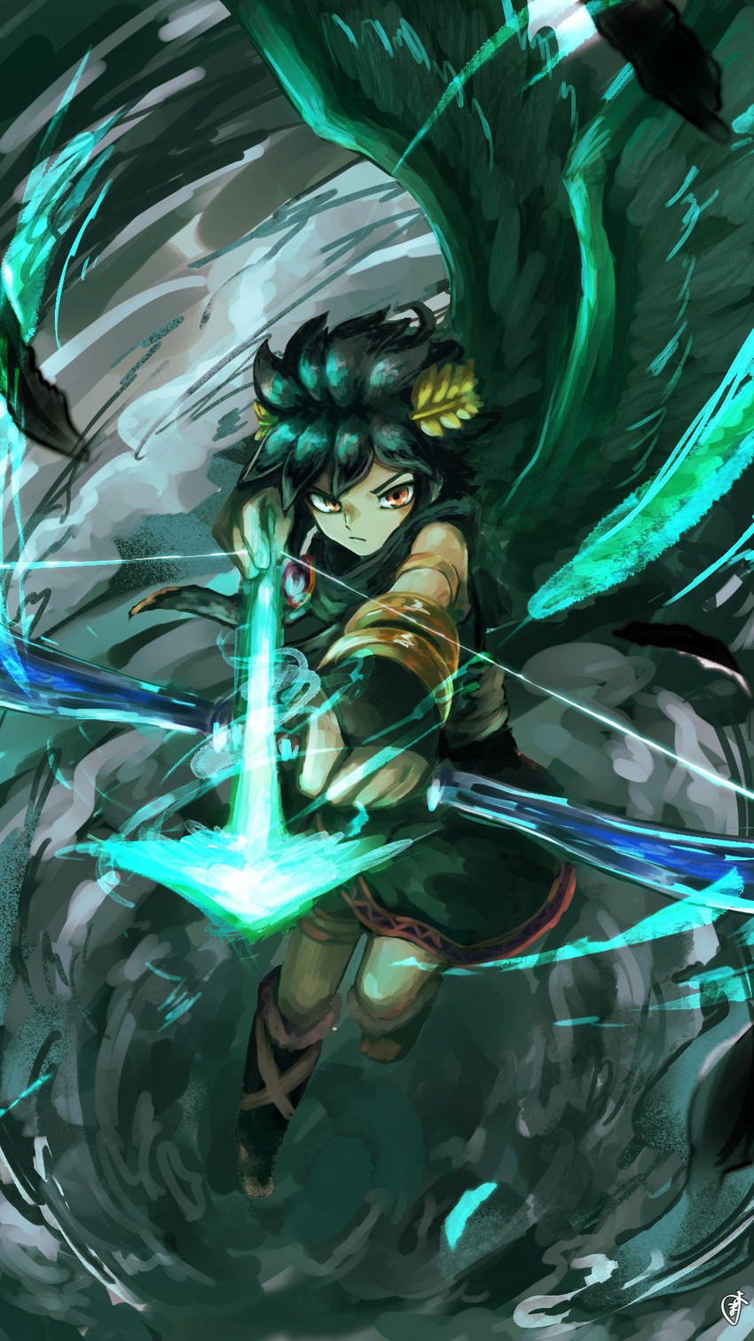dark pit (kid icarus and 1 more) drawn by py-2