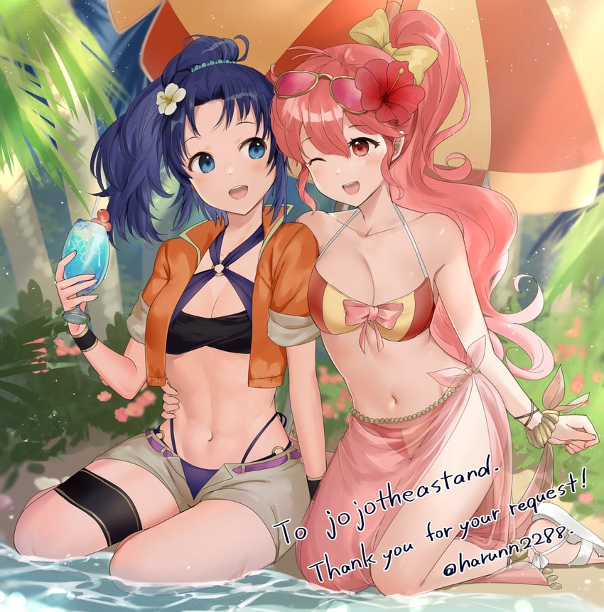female kris and phina (fire emblem and 2 more) drawn by haru_(nakajou-28)