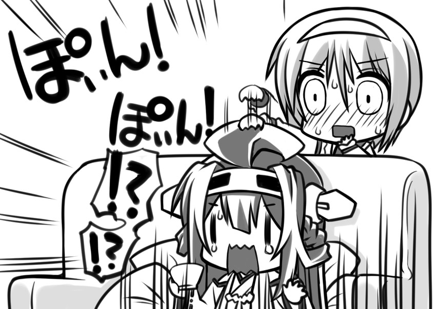 kongou and natori (kantai collection) drawn by senomoto_hisashi