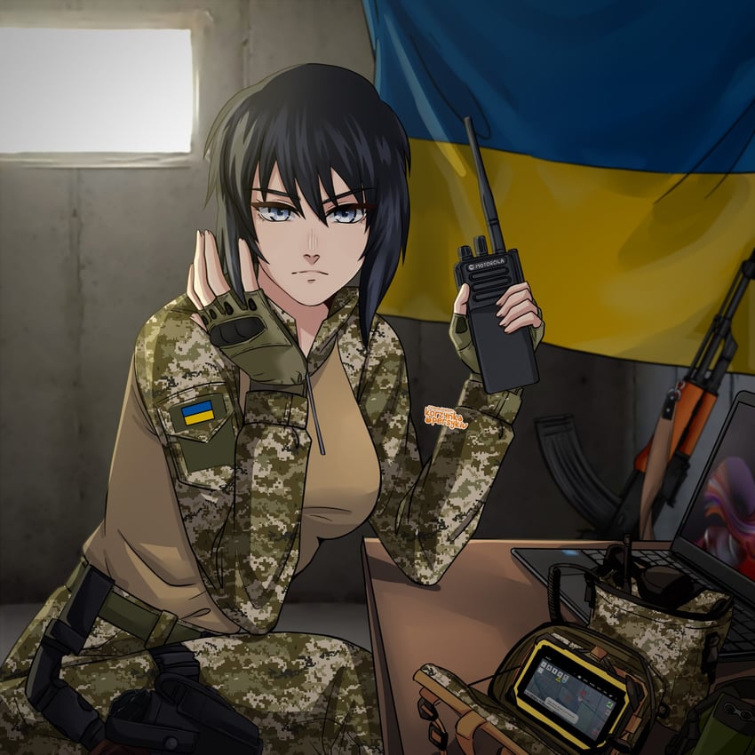 ryougi shiki (original and 1 more) drawn by korzynka_persykiv