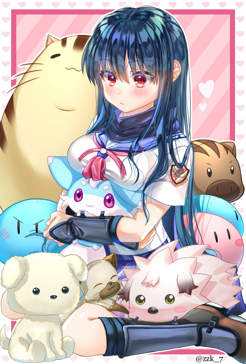 shiina, botan, piro, doruji, inari, and 2 more (little busters! and 7 more) drawn by zuzuhashi