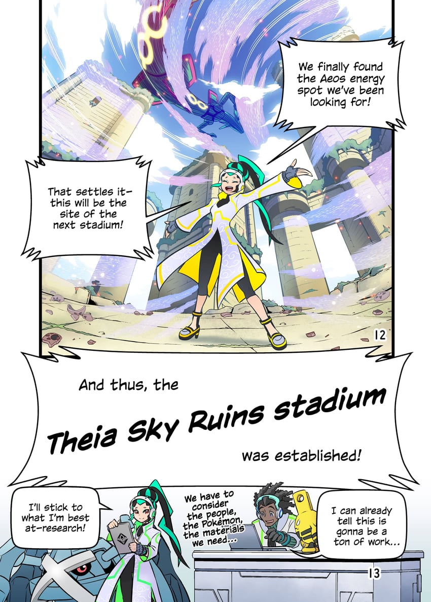 rayquaza, metagross, elekid, erbie, and professor phorus (pokemon and 1 more) drawn by ariga_hitoshi