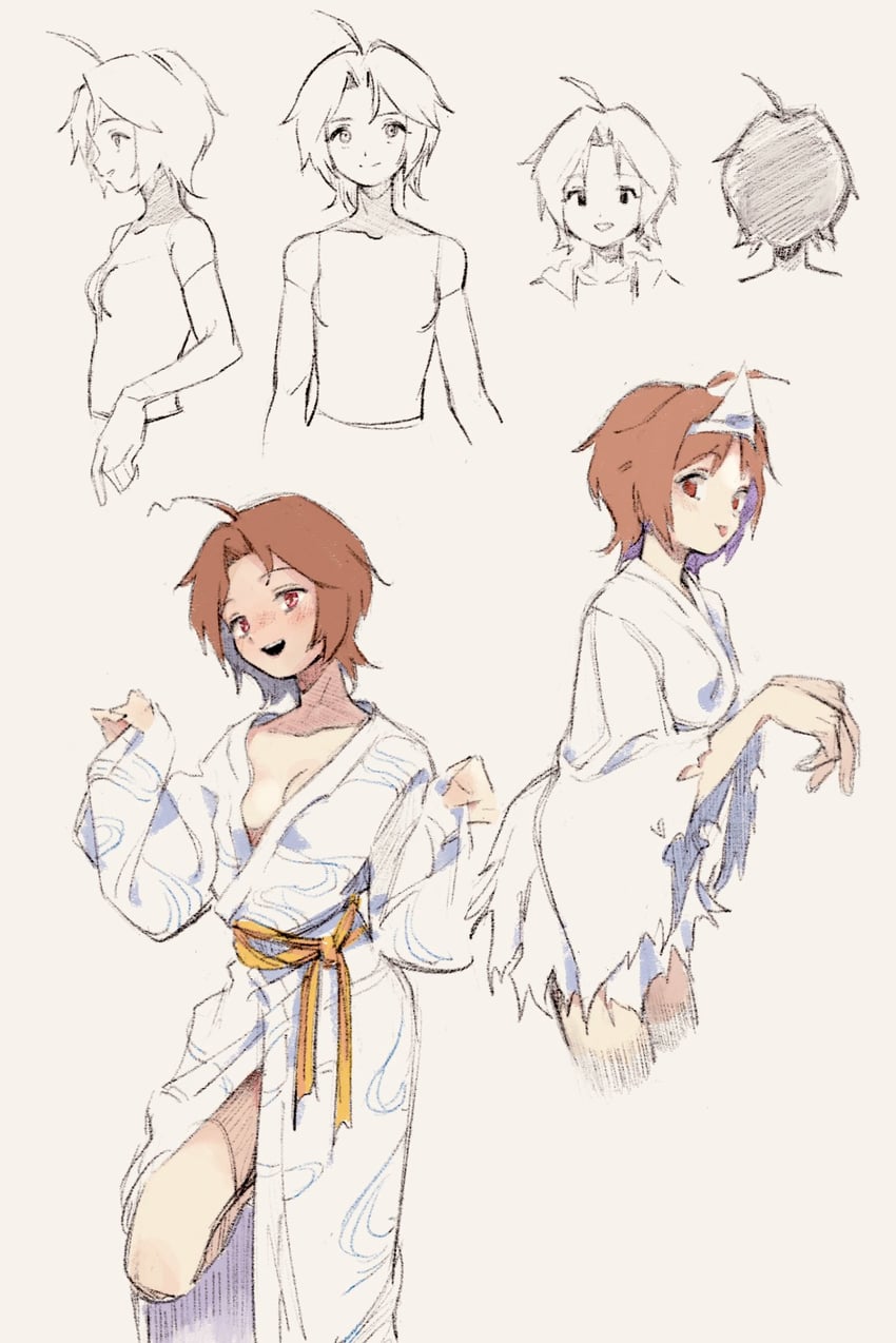 saito yoko (idolmaster and 1 more) drawn by imay3927