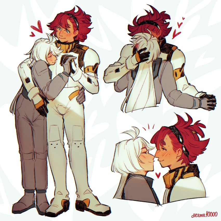 suletta mercury and miorine rembran (gundam and 1 more) drawn by diezmil10000