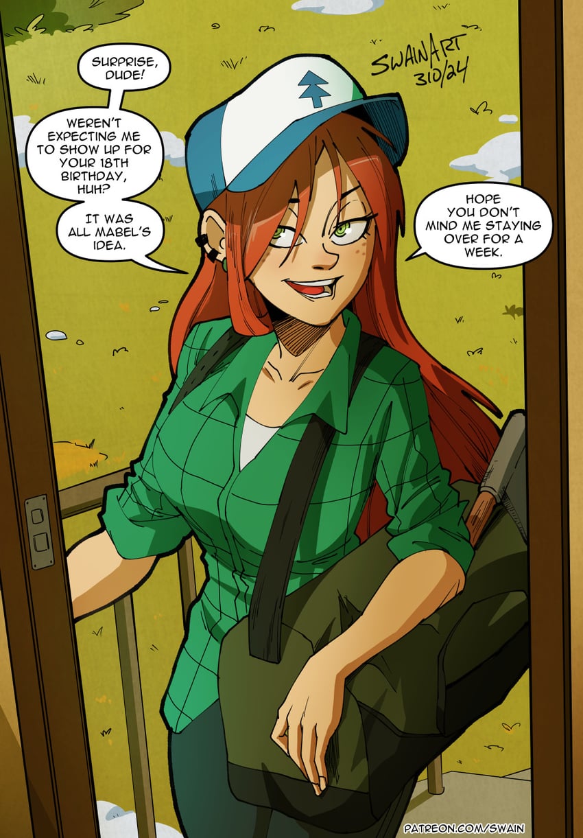 wendy corduroy (gravity falls) drawn by swain_(artist)