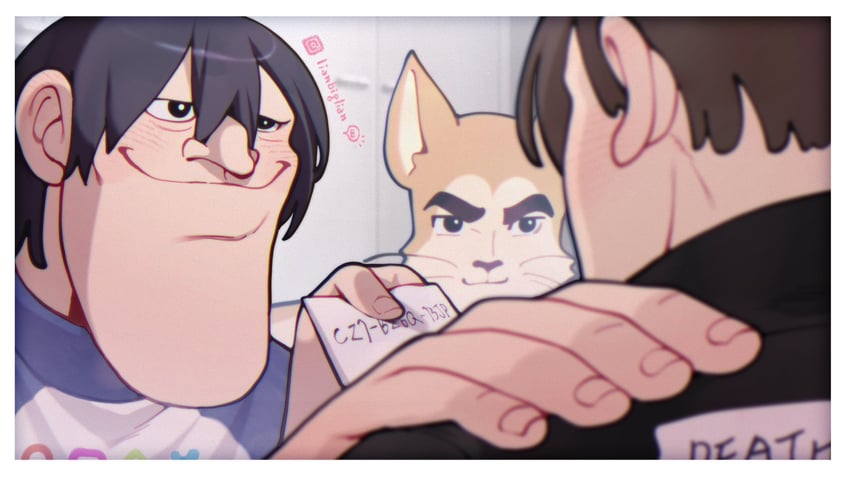 ichikawa kyoutarou and yamada yuuki (boku no kokoro no yabai yatsu and 1 more) drawn by lianbiglian