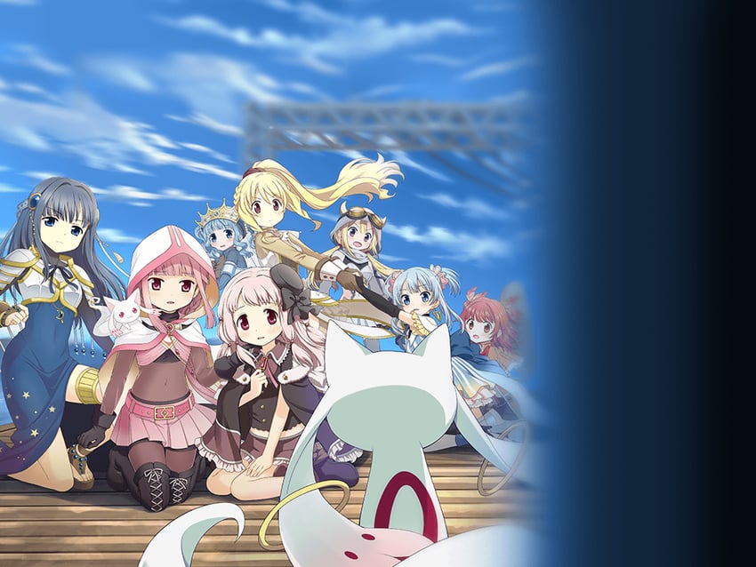 kyubey, tamaki iroha, nanami yachiyo, futaba sana, tamaki ui, and 5