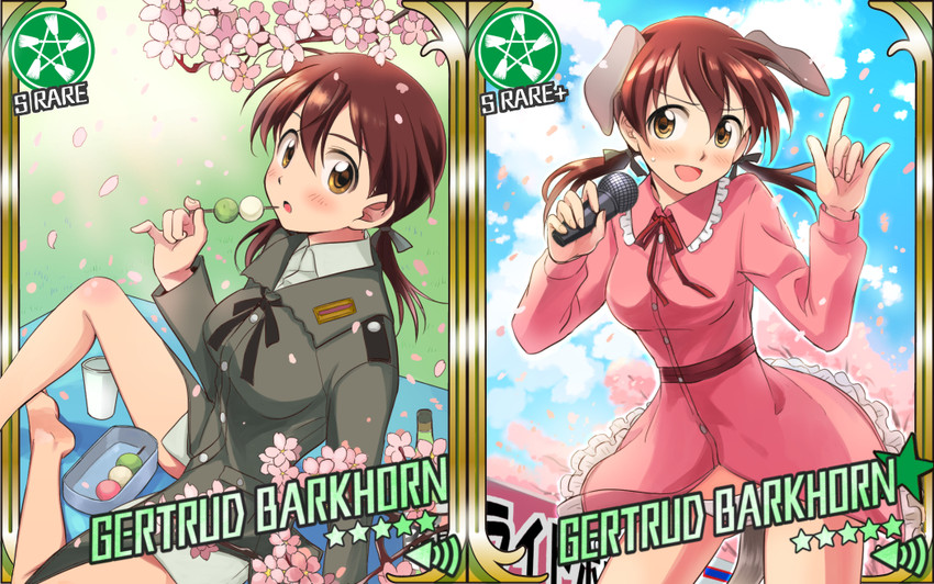 gertrud barkhorn (idolmaster and 3 more) drawn by niina_ryou