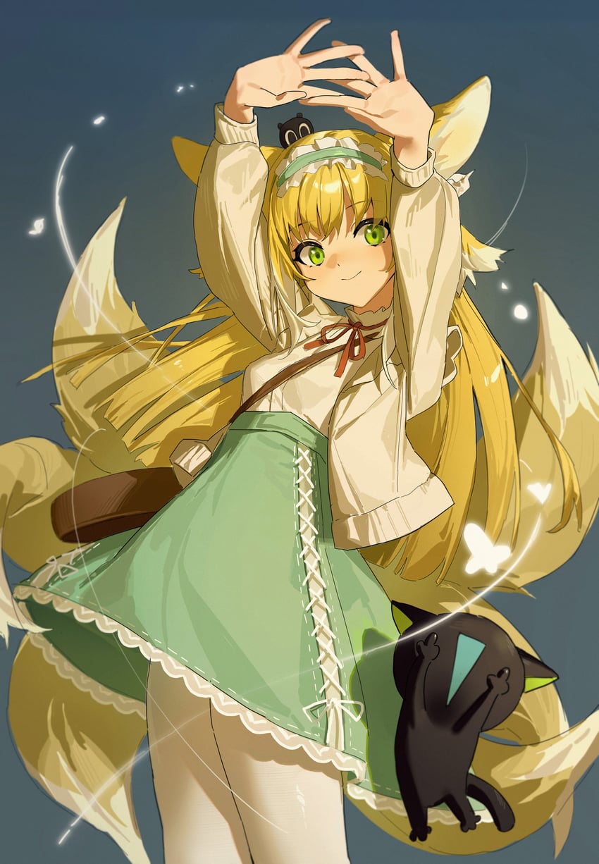suzuran, luo xiaohei, and heixiu (arknights and 1 more) drawn by zhoi_star