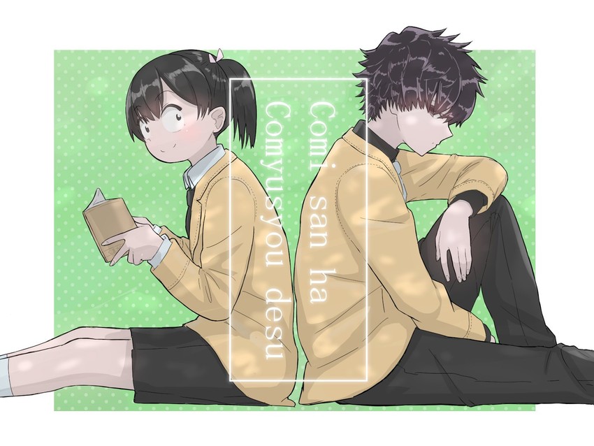 komi shousuke and tadano hitomi (komi-san wa komyushou desu) drawn by takita_(takita3411)