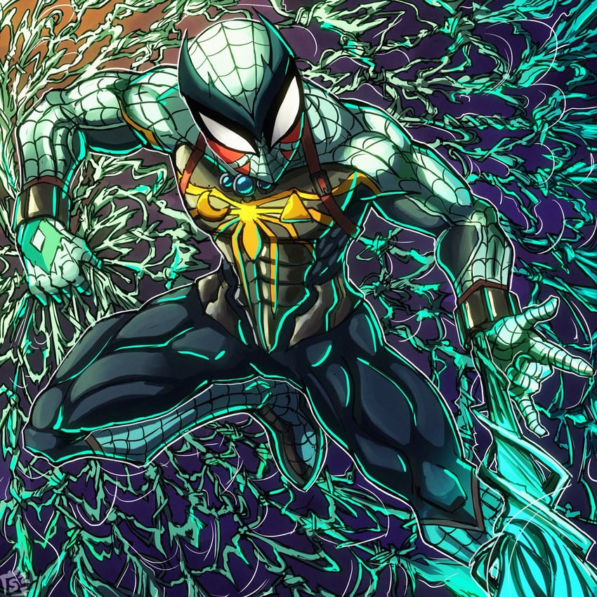 spider-man and fierce deity (the legend of zelda and 3 more) drawn by stoic_seraphim