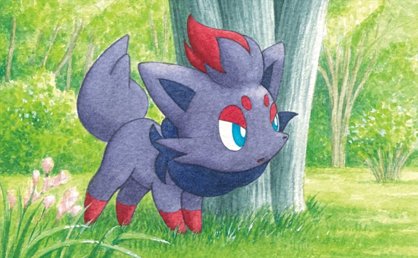 zorua (pokemon and 1 more) drawn by kimura_naoyo