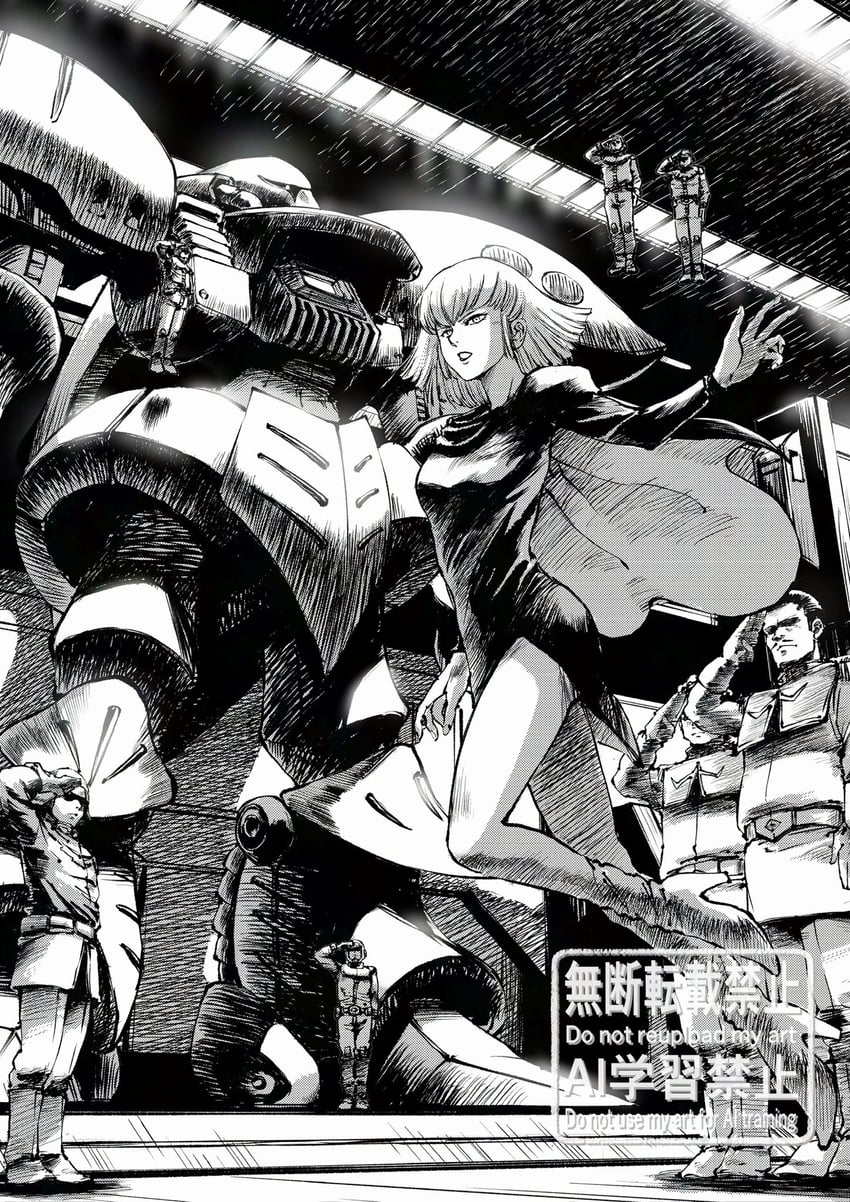 haman karn and qubeley (gundam and 1 more) drawn by kaeru_no_papa