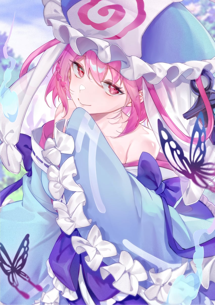 saigyouji yuyuko (touhou and 1 more) drawn by togisuaka