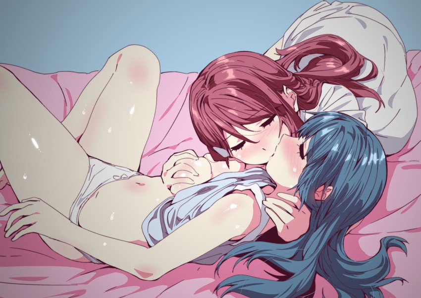 tsushima yoshiko and sakurauchi riko (love live! and 1 more) drawn by ecoman