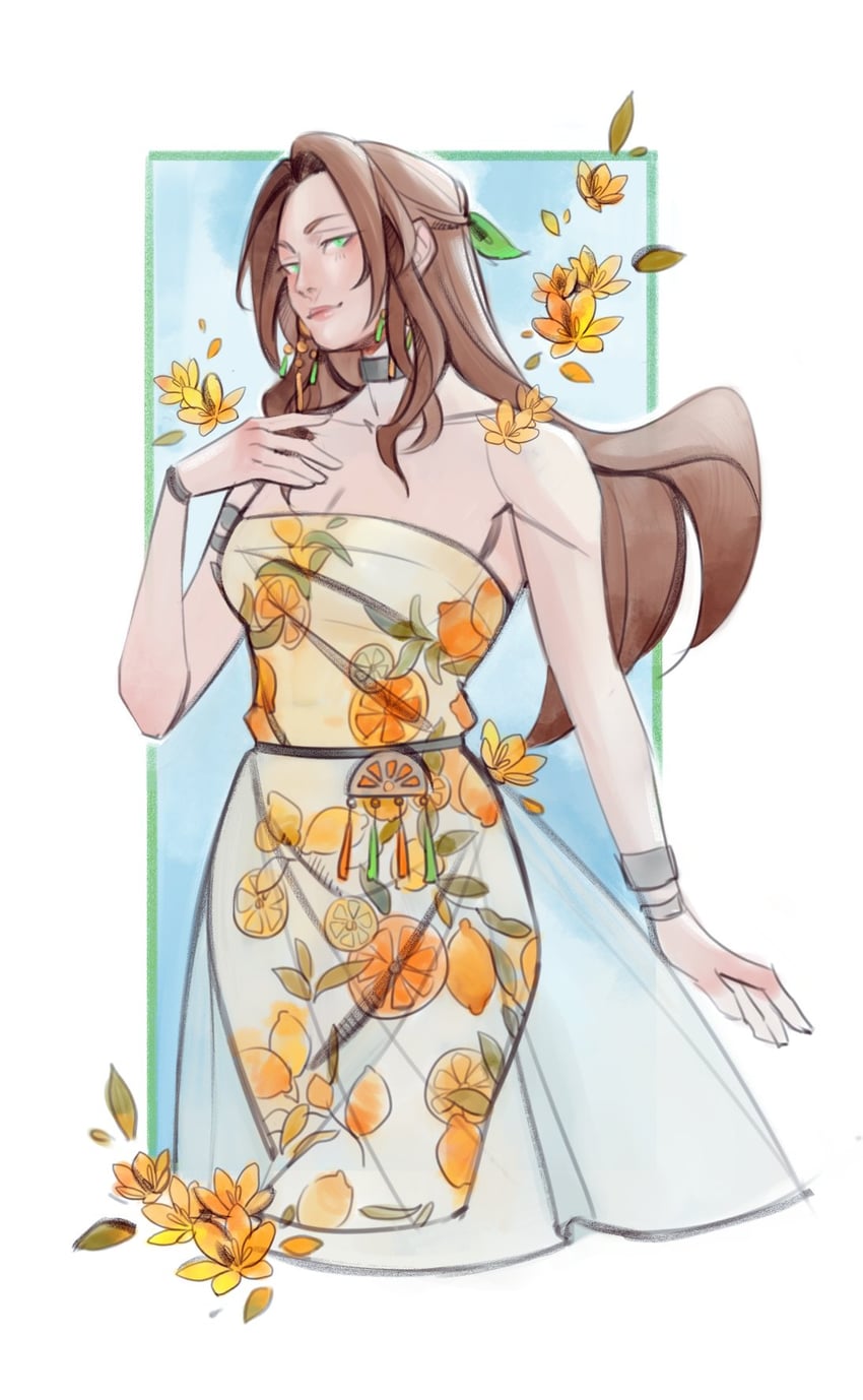 aerith gainsborough (final fantasy and 2 more) drawn by robasarel