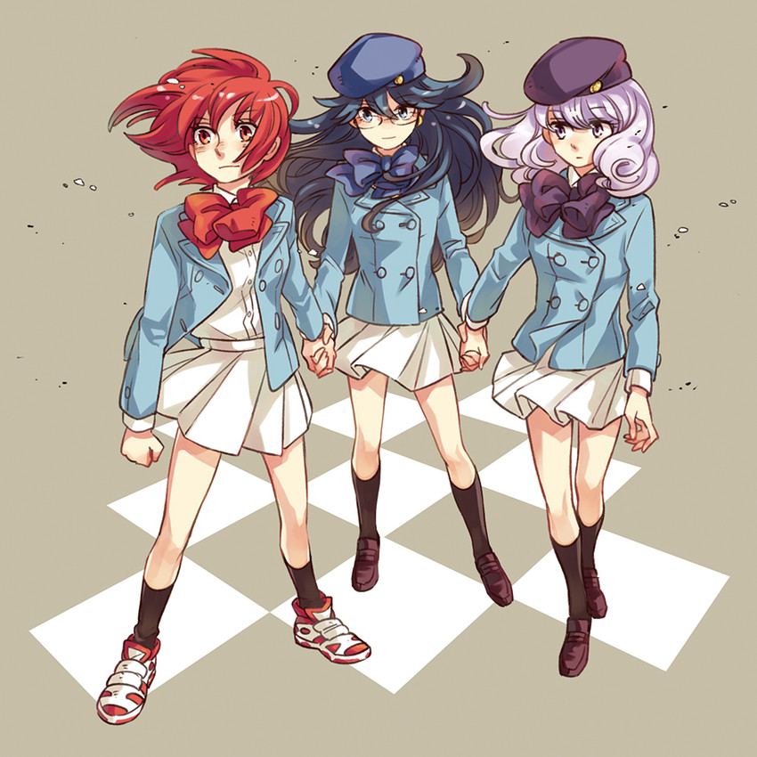nogami aoi, sannomiya shiho, and akashi kaoru (zettai karen children) drawn by emi_(10-rankai)