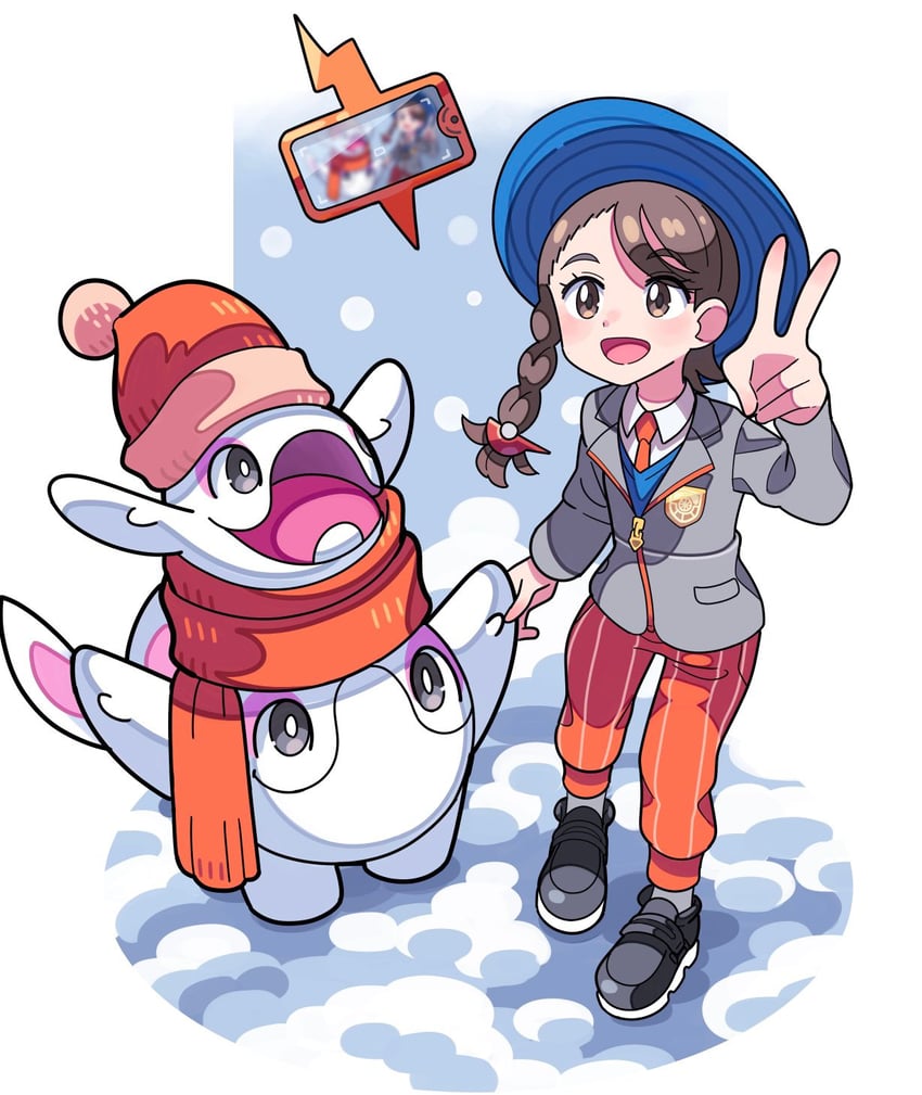 rotom, juliana, rotom phone, and cetoddle (pokemon and 1 more) drawn by stchame