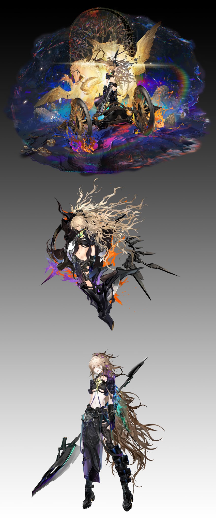 sol and inferno sol (girls' frontline and 1 more) drawn by porafree
