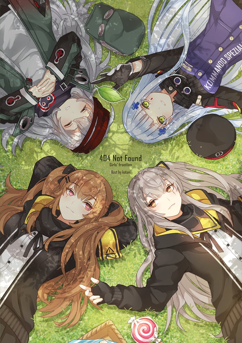 hk416, ump45, ump9, and g11 (girls' frontline) drawn by kotavi