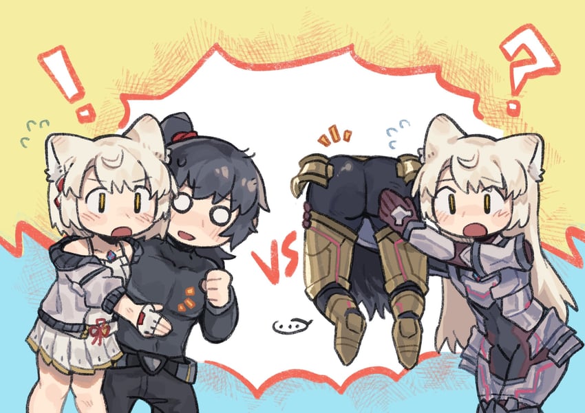 mio, noah, m, and n (xenoblade chronicles and 1 more) drawn by tutai