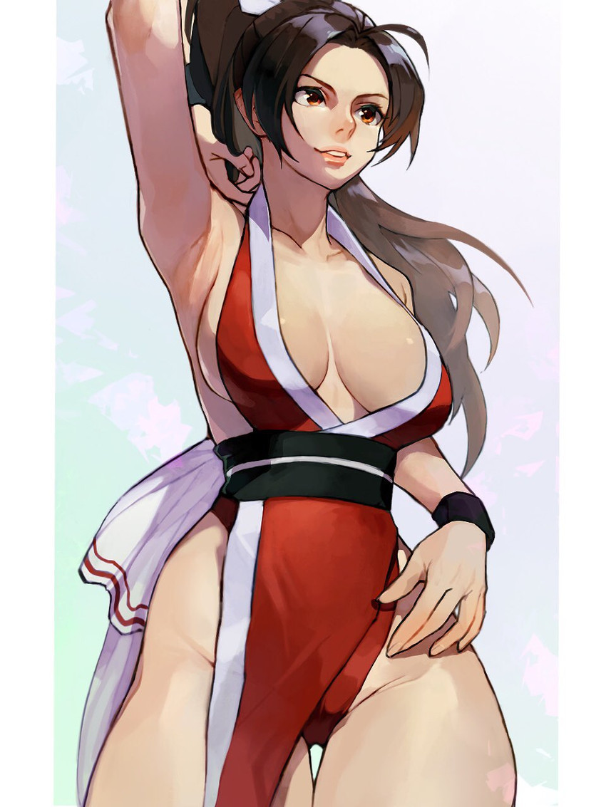 shiranui mai (the king of fighters and 1 more) drawn by oni_gini