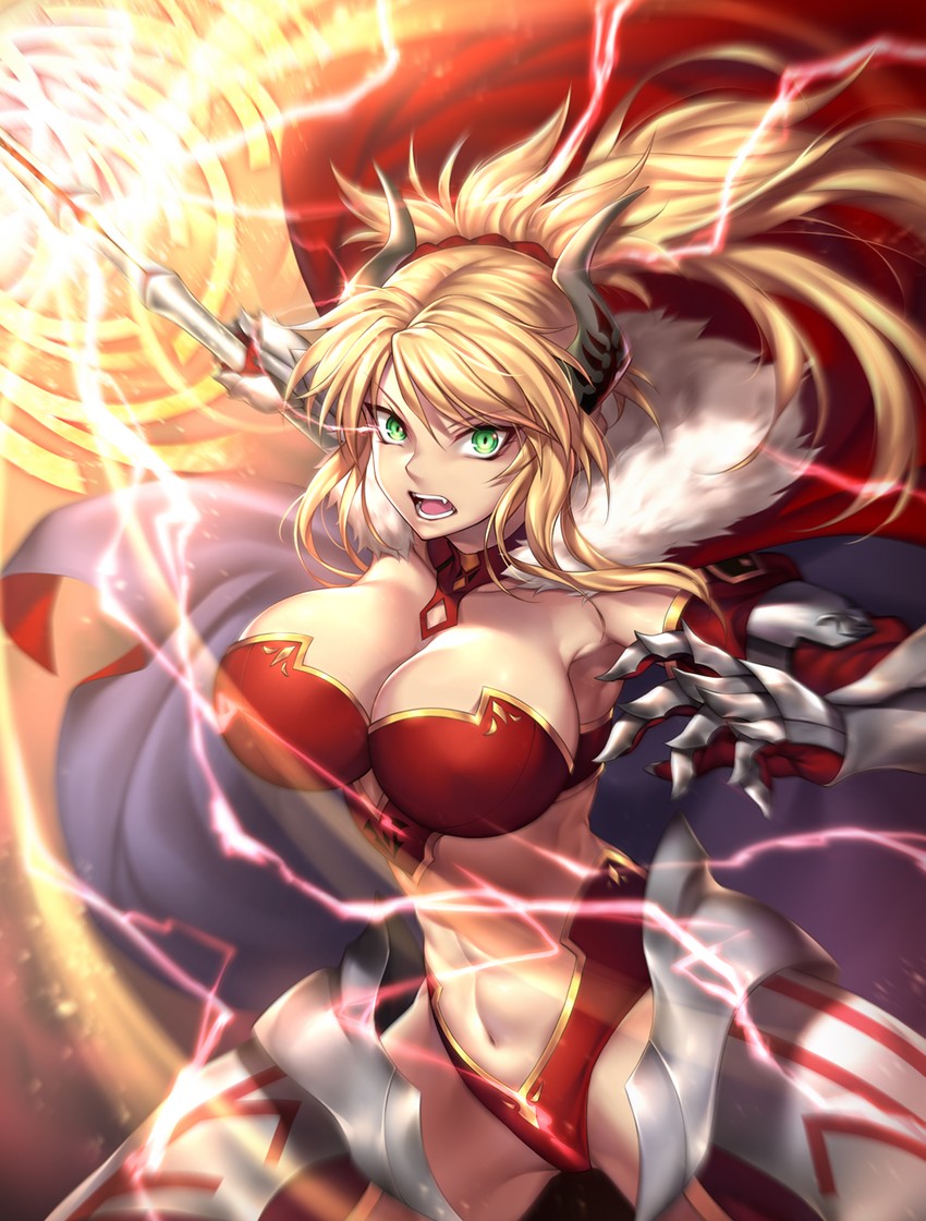 mordred (fate and 2 more) drawn by nasaniliu