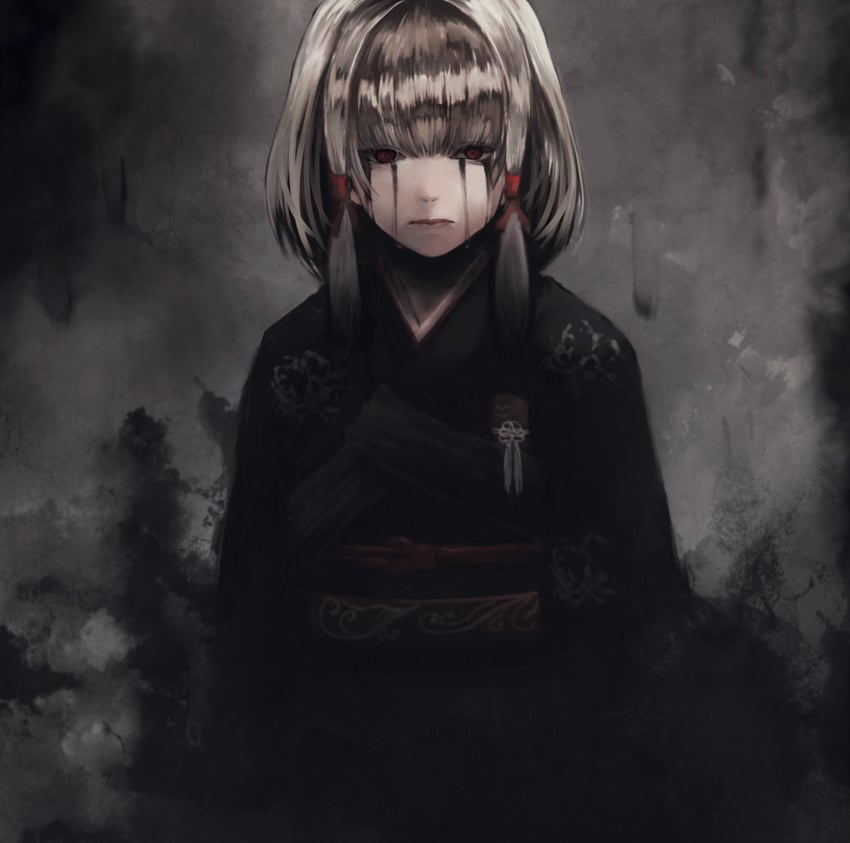 shiragiku (fatal frame and 1 more) drawn by gauss_<bokashi