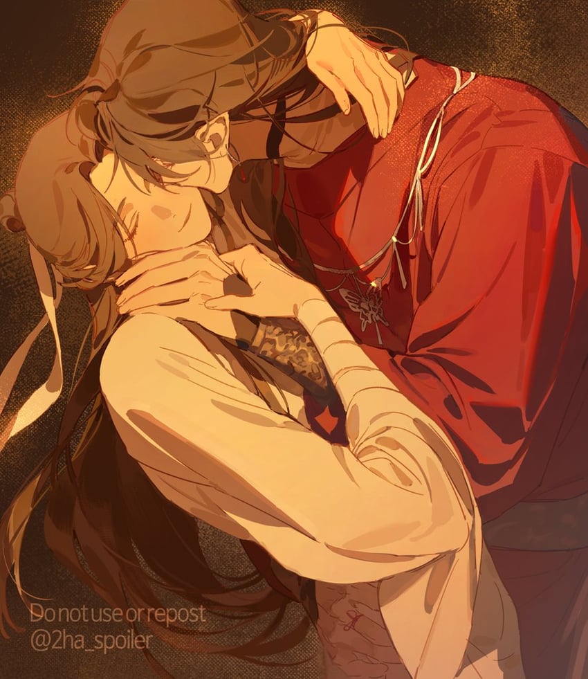xie lian and hua cheng (tianguan cifu) drawn by galbae