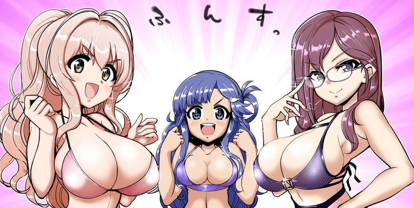 asari nanami, yagami makino, and saionji kotoka (idolmaster and 1 more) drawn by shisotex